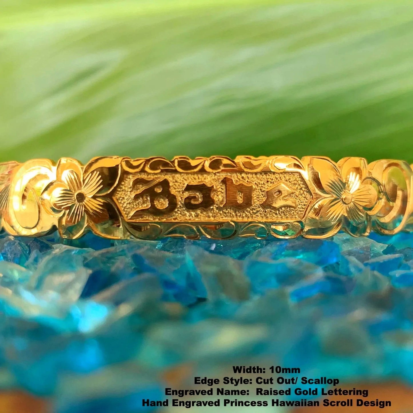 Custom Hawaiian Heirloom Scroll Bracelet