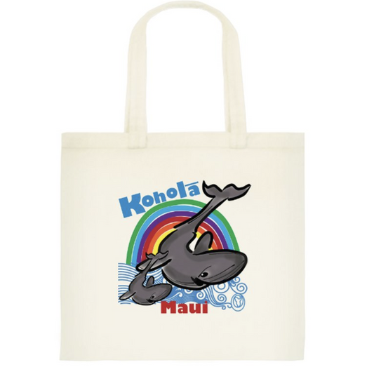 Color Sea Animal Whale Tote