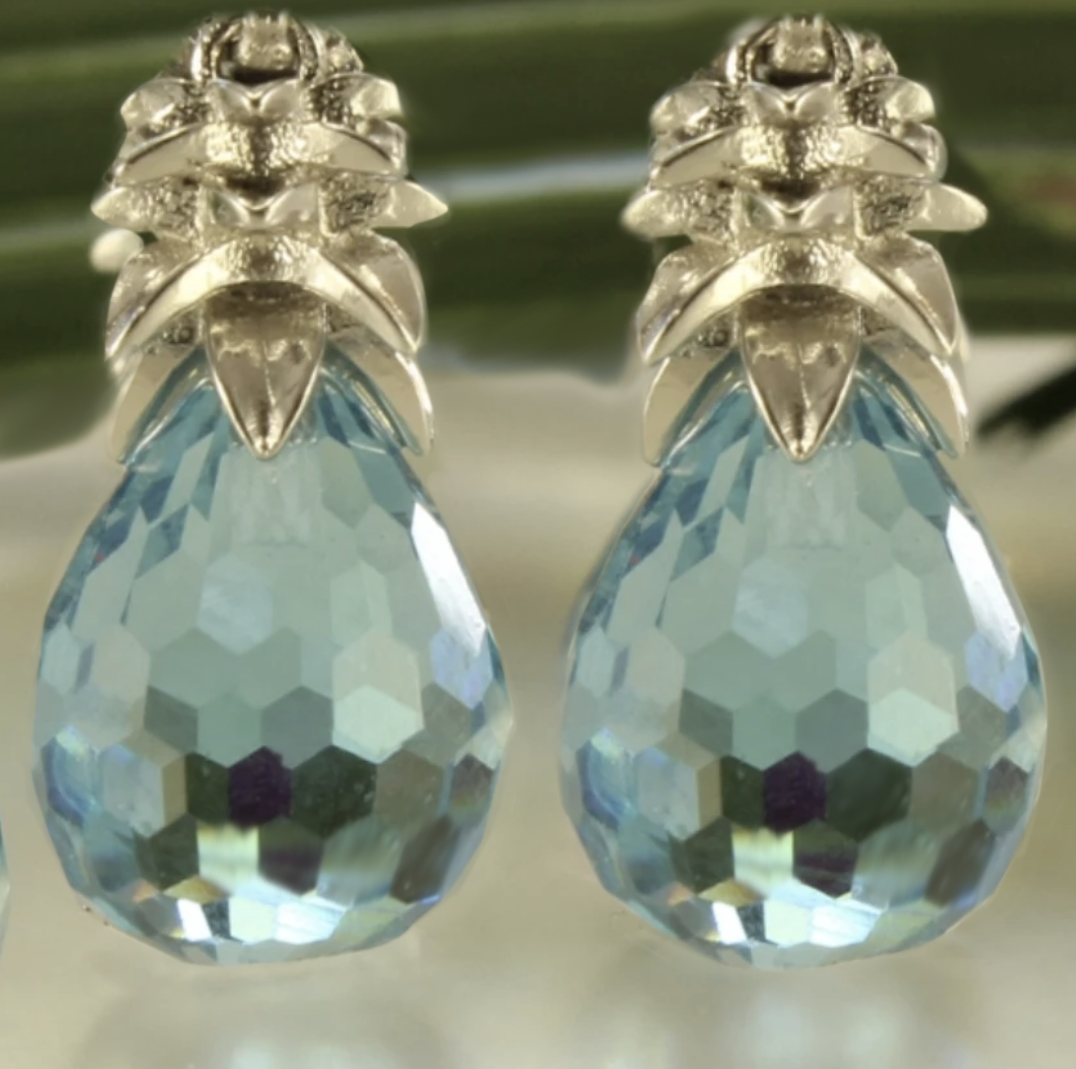 Crystal Pineapple Earrings