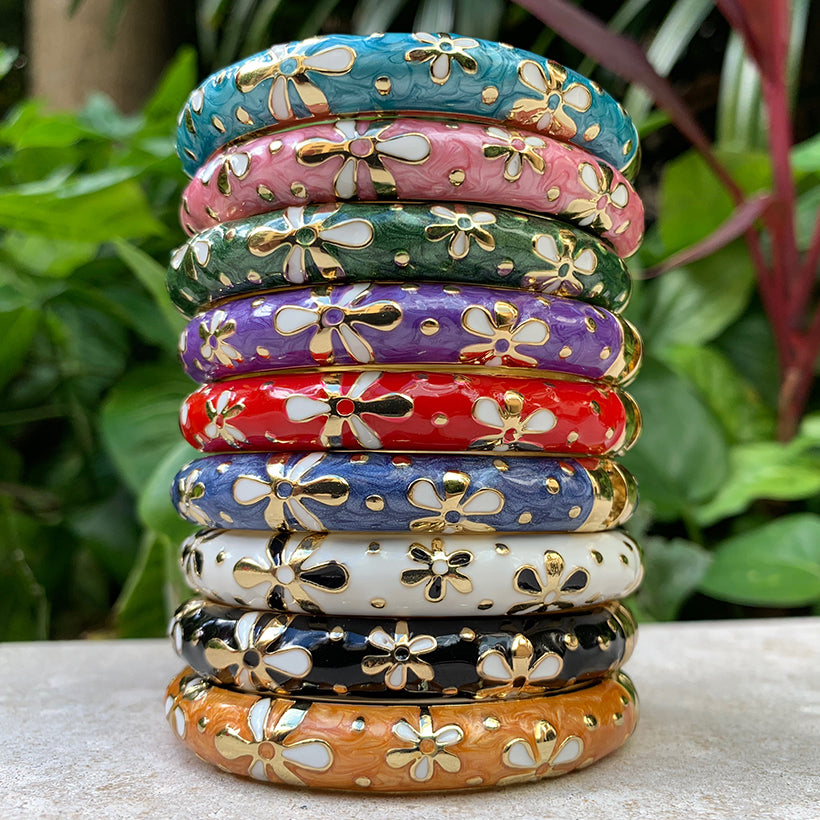 Tiare Style Hinged Bangle all nine colors